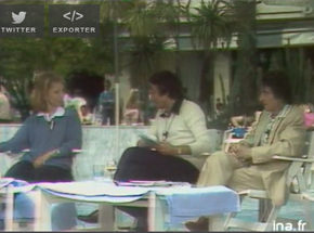 Nicole Garcia et Henri Laborit interviewés par Michel Drucker au festival de Cannes en 1980